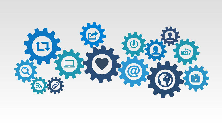 Cluster of social media icons popular among advertisers.