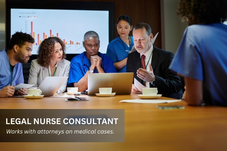 Legal Nurse Consultant working with attorneys on a medical case.