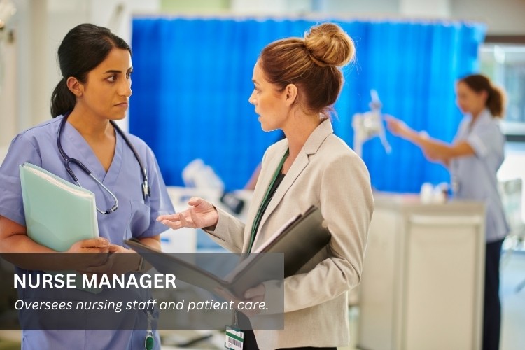 Nurse Manager checks in with nursing staff during rounds to ensure daily operations run smoothly.