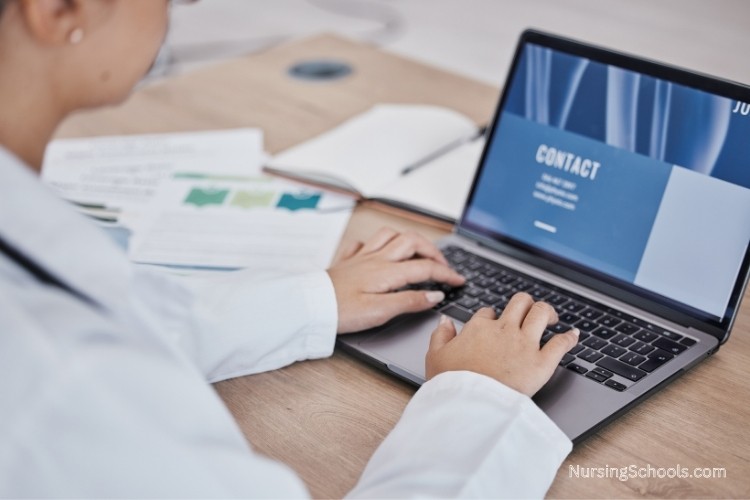Nurse Writer developing content for a medical website.