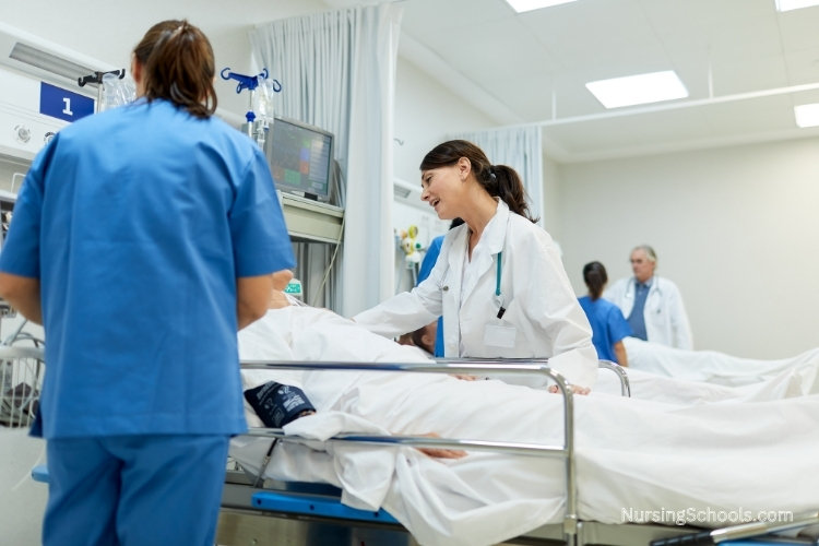 Perianesthesia Nurse prepares a patient for surgery.