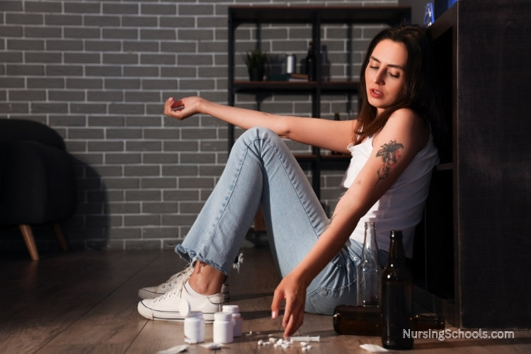 Substance Abuse Nurse applies medical expertise and psychological support to patients with drug and alcohol addiction.