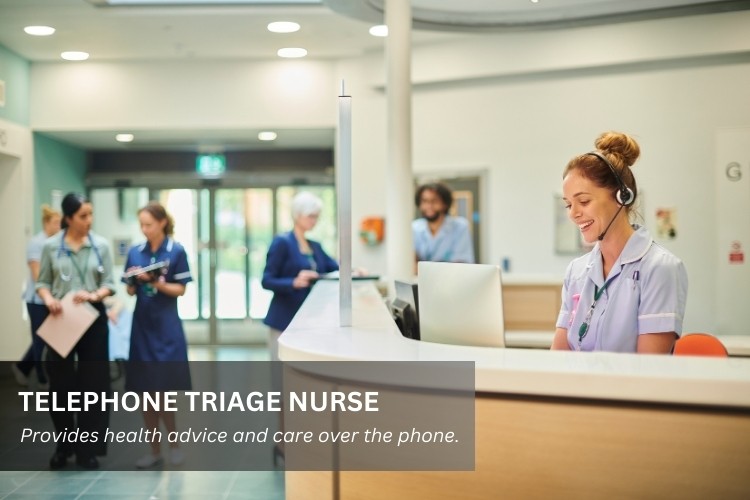 Telephone Triage Nurse helps determine the level of care required.