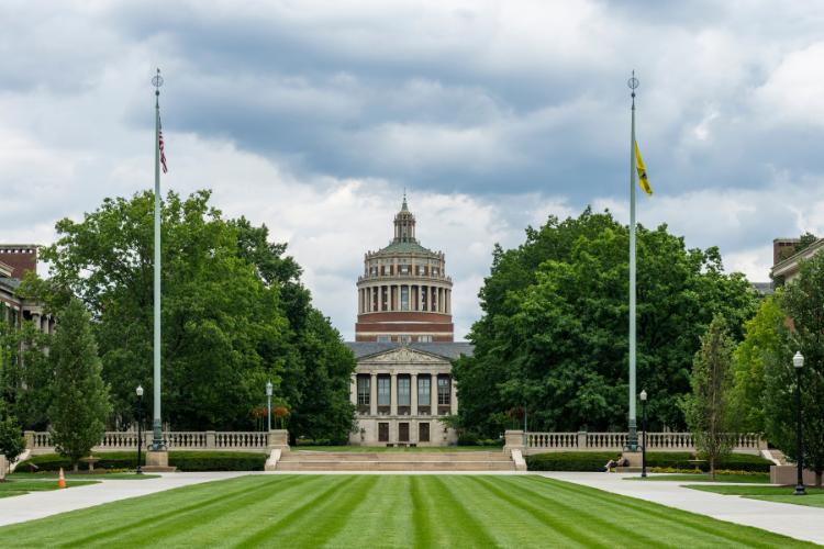 Rush Rhees Library at the University of Rochester New York Campus